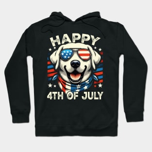 4th of July Patriotic American Labrador Retriever Veterans Hoodie